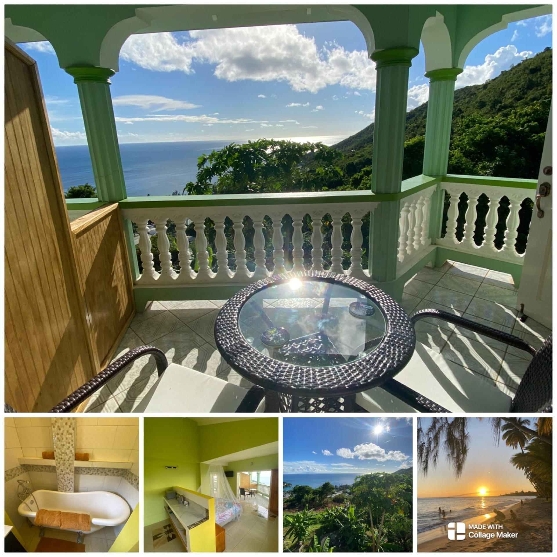 Greenhouse On The Hill, Sea View Studio Apartment Laborie 外观 照片